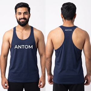 Custom Logo <b>Men's</b> Gym Sleeveless Tank Top Breathable Fitness Workout Vest Athletic Bodybuilding Muscle Shirt Wholesale OEM - Product Image 4