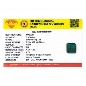 Natural Zambian Emerald 4.85 Carat Loose Gemstone Emerald Cut for Fine Jewelry - Product Image 4