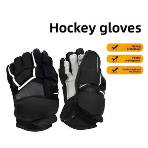 Gants de sport d'extérieur à doigts entiers en polyester avec fermeture auto-agrippante unisexe noir toutes saisons antidérapants 2027 - Product Image 4