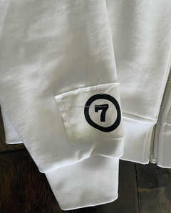 Sweat à capuche zippé surdimensionné pour hommes, 500 g/m² 100% coton, logo personnalisé, hiver, patchs en détresse, broderie, appliques, fermeture éclair - Product Image 4