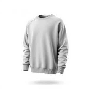 เสื้อสเวตเชิ้ตคอกลมผู้ชายแบบสั่งทำ ผ้าฝ้าย 100% ผ้าฟลีซหนานุ่ม แขนยาว ปักลาย บริการ OEM พร้อมสีและขนาดตามสั่ง - Product Image 1