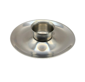 Plato para Servir Aperitivos con Recipiente para Salsas, Hecho a Mano con Acabado Dorado, Plato para Servir Chips y Salsas, Bandeja para Aperitivos - Product Image 3