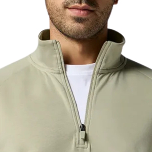 Sudadera de hombre con media cremallera, suave y cálida, para deportes, entrenamiento, gimnasio, correr, senderismo, ejercicio al aire libre y uso casual. - Product Image 4