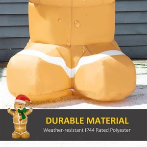 Pupazzo di Neve Gonfiabile Natalizio per Decorazioni Esterne Festive per Casa o Giardino - Product Image 4