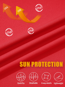 เสื้อยืดตกปลาแขนยาวผู้ชายแบบมีฮู้ดน้ำหนักเบา สีพื้น ป้องกันแสงแดด UPF 50+ สำหรับเล่นกีฬาและตกปลา - Product Image 5