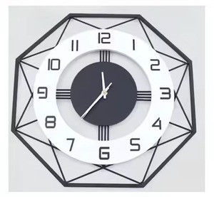 Latest Design Unique Metal Wall <b>Clock</b> Quartz Analog Silent Gifting Use Living Room Office Decoration Use Wall <b>Clock</b> - Product Image 4