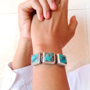 El mejor diseño, 925, plata, oro, cuadrado, múltiples piedras, mujer, elegante, cuadrado, múltiples piedras, regalo especial perfecto - Product Image 3