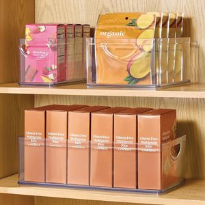 Contenedor Apilable de Plástico Transparente Extra Largo para Almacenamiento, Organizador de Refrigerador para Gabinete de Cocina o Despensa - Product Image 2