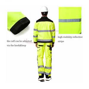 Breathable Cotton Long Sleeve Workwear Breathable Wear Resistant Safety Suit Traffic Safety Security Clothing Uniform - Product Image 4