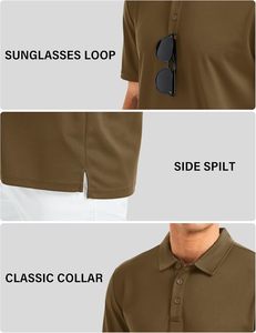 Camisa de Golf Casual para Hombre, Moderna, de Alta Calidad, 100% Algodón Elástico Piqué, con Estampado Floral, Transpirable, Manga Corta, 220 Gramos - Product Image 4