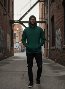 Sudadera con capucha de doble capa OEM Streetwear, estilo vintage, lavado ácido, dobladillo sin rematar, algodón, oversize, hip-hop, personalizada para hombre - Product Image 5