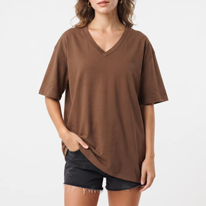 Fashionable 100%Cotton Oversize <b>T</b>-<b>shirt</b> High Quality Oversized <b>t</b> <b>Shirt</b> for Women OEM ODM service quick dry - Product Image 3