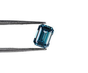 หินแฟนซีเพาะเลี้ยงในห้องปฏิบัติการ OM GEMS ขนาด 1.0 กะรัต ทรงเอเมอรัลด์ สีน้ำเงินเข้ม ความสะอาดระดับ VVS, VS1 เพชรทรงแปดเหลี่ยม CVD สำหรับเครื่องประดับ - Product Image 1