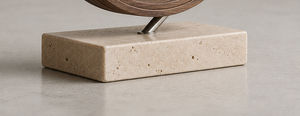 Minimalist Wooden Desk <b>Clock</b> With Quartz Movement Silent Non Ticking Circular Design - Product Image 3