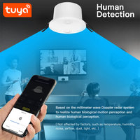 Détecteur de chute intelligent Tuya WiFi 60G à radar à ondes millimétriques, capteur de présence humaine à montage au plafond, alarme pour les soins aux personnes âgées et les maisons de retraite