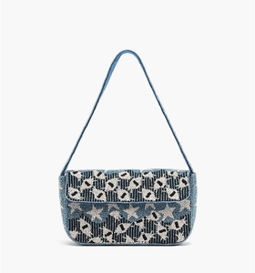 Bolsos bordados con cuentas de semillas, estilo bohemio, con arte de bordado de cuentas de semillas coloridas. - Product Image 3
