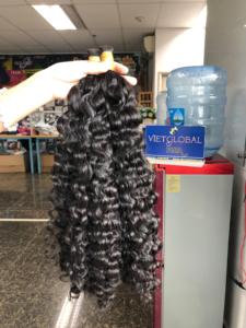 VIETGLOBALHAIR 100% cheveux humains vietnamiens bruts cheveux vierges birmans bouclés de qualité pas de peluches pas d'enchevêtrement pas de poils d'animaux - Product Image 6