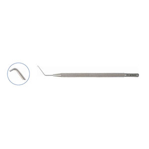 Gancho Manipulador de Lentes Sinskey de Alta Calidad con Certificación CE, Venta al por Mayor, Manual, de Acero Inoxidable, Punta de 0.25mm, 12.5cm de Longitud Total - Product Image 1