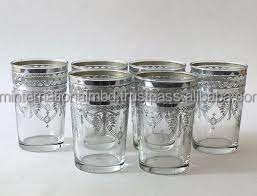 Vasos de té marroquí más vendidos con caja de regalo Juego de tazas de té doradas embaladas en caja de regalo - Product Image 3