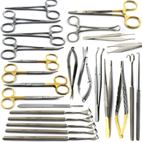Kit de 25 instruments de blepharoplastie, rétracteurs de paupières, ensemble de micro-chirurgie oculaire