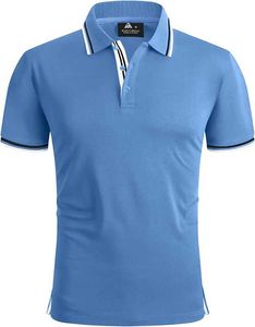 Men's Light Blue <b>Half</b> Sleeve for <b>Shirt</b> Solid Knitted Cotton Breathable Anti-Wrinkle Formal Regular Fit <b>Button</b> Front - Product Image 1
