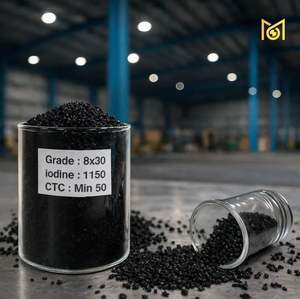 Carbón Activado de Cáscara de Coco 8x30 para Tratamiento de Agua, Grado GAC, a Precio Accesible, por Proveedor - Product Image 1