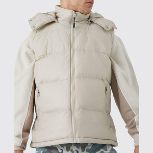 Custom <b>Mens</b> Winter Puffer Bubble <b>Jackets</b> Detachable Sleeves Thick Warm <b>Jackets</b> for <b>Men</b> - Product Image 2