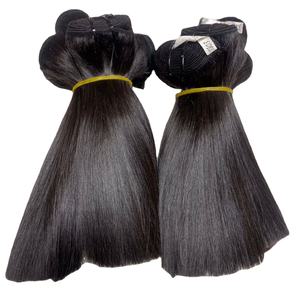Extensiones de cabello Remy alineadas con cutícula virgen cruda Estilo recto de hueso dibujado súper doble con onda vietnamita - Product Image 1