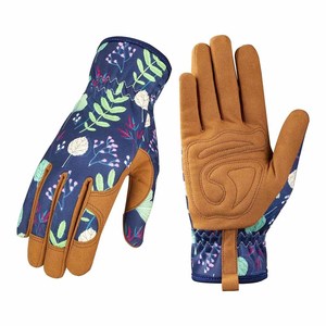 Guantes de Jardinería de Cuero Sintético para Mujer, Guantes de Trabajo Florales de Alta Calidad para Cavar, Desherbar, Plantar, Protección de Manos Resistente - Product Image 2