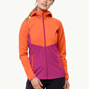Modern Women's Softshell <b>Waterproof</b> Breathable <b>Jacket</b> with Zipper Custom Design High Quality for Hiking - Product Image 1