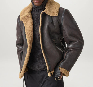 Chaqueta de Cuero Genuino de Piel de Vaca al Por Mayor al Mejor Precio, Chaqueta de Piel de Cordero, Moda Masculina, Hecha en Pakistán, Logotipo Personalizado - Product Image 2