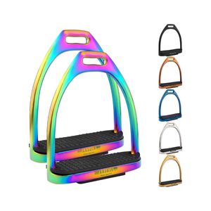Étriers d'équitation Étriers de selle de protection d'équitation anglaise avec coussinet en caoutchouc Protection de la cheville du genou Soulagement de la douleur et du stress - Product Image 6