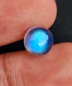 100% Natural <b>Rainbow</b> Moonstone Round Cabochon Available For Wholesale,A.A.A High Quality Loose Gemstone for Jewelry Making - Product Image 1