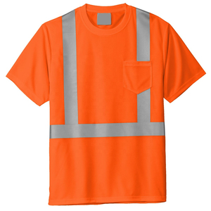 Camisetas de Trabajo de Manga Corta de Alta Visibilidad con Diseño Reflectante de Dos Tonos, Estilo Moderno - Product Image 2
