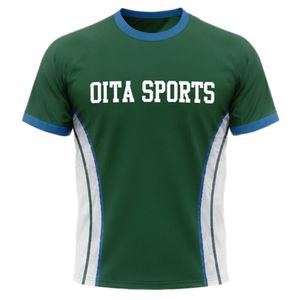 Camiseta de Netball Unisex Verde Bosque y Blanca Sublimada, de Poliéster, Manga Corta, Cuello Redondo, Ropa Deportiva Atlética con Paneles Laterales para Entrenamiento - Product Image 1