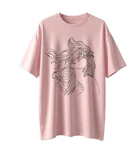 T-shirt Homme Oversize 100% Coton, Col Rond, Manches Courtes, Design Uni, Délavé à l'Acide, Effet Délavé, Effet Vieilli, Effet Usé, Style Vintage, Effet Stone Wash - Product Image 5