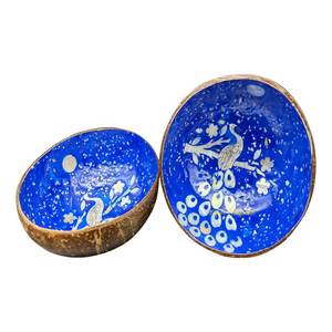 Nouveau bol de noix de coco en laque de qualité supérieure Style unique Design coloré directement du Vietnam - Product Image 3