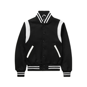 Nuevo estilo de chaqueta universitaria con logotipo personalizado para mujer y chaqueta universitaria de béisbol chaqueta universitaria corta delgada con bordado con logotipo - Product Image 1