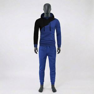 Ensemble de survêtement en polaire tendance, streetwear, ensemble assorti, coton, polyester, durable, vêtements de sport d'hiver, survêtements en polaire - Product Image 1