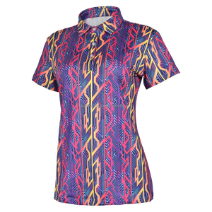Camiseta Polo de secado rápido de golf de secado rápido para mujer, ropa de calle deportiva de LICRA de poliéster transpirable, método de tejido de punto - Product Image 1
