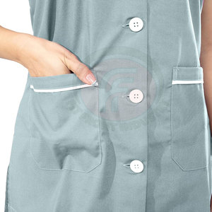 Ensembles de blouses médicales unisexes de haute qualité en tissu flexible polyester/coton, coutures durables, entretien facile, pour hôpital - Product Image 6