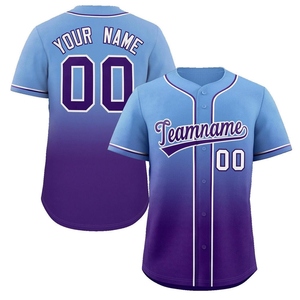 Camiseta de Béisbol Personalizada, Ligera, Transpirable, 100% Poliéster, de Secado Rápido, Unisex, Manga Corta, con Botones al Frente - Product Image 4