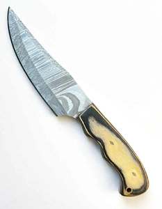 Outil utilitaire personnalisé OEM en acier damas forgé à la main avec manche en os de corne - Product Image 3