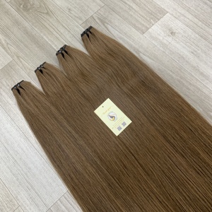 Nouvel arrivage Extensions de trame vietnamiennes droites vierges super doublement dessinées Paquet de cheveux humains bruts non traités alignés sur les cuticules - Product Image 5