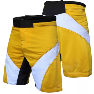 Shorts de MMA imprimés numériquement de haute qualité pour hommes avec logo personnalisé, polyester/coton, séchage rapide, respirant, prix bas, vente en ligne - Product Image 3