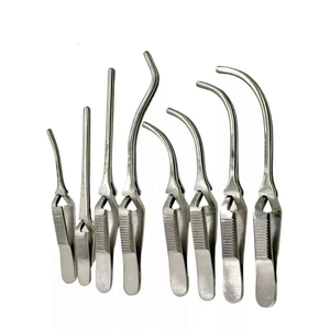 Ensemble de pinces DeBakey manuelles réutilisables de haute qualité, courbées et droites, instruments chirurgicaux orthopédiques en acier inoxydable CE ISO - Product Image 1
