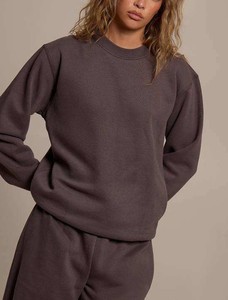 Premium Quality Custom Women's <b>Sweatshirts</b> Crew Neck Solid Color Long Sleeve <b>Sweatshirts</b> <b>Gym</b> Workout High Quality <b>Sweatshirts</b> - Product Image 5