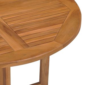 Tavolo da pranzo con Patio pieghevole in legno di Teak massiccio Ø35.4 "x29.5" mobili da pranzo - Product Image 6