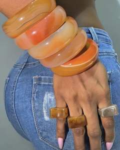 Nouveau Bracelet Vintage Perlé en Résine, Breloques pour Femmes, Bijoux en Acrylique, Bracelet en Plastique pour Filles - Product Image 2