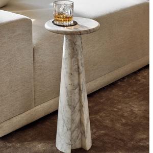 Mesa de Cóctel de Aluminio de Alta Calidad, Mueble de Primera Calidad con Detalles Metálicos, Mesa Auxiliar para el Hogar, Hotel, Vino y Bebidas, Latón - Product Image 2